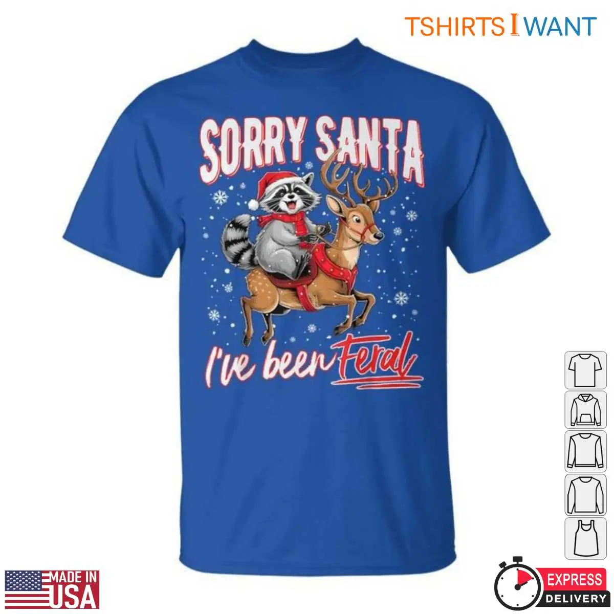 Feral Raccoon Christmas Adventure T Shirt 6 1.jpg