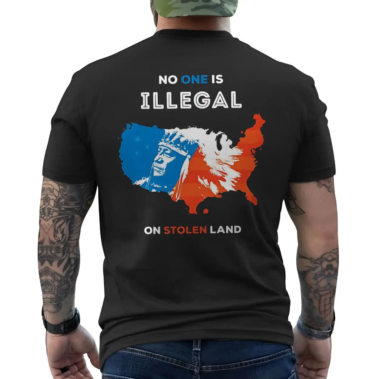 Fight for Justice – No One is Illegal on Stolen Land T-shirt 6 Fight for Justice E28093 No One is Illegal on Stolen Land T shirt 6.jpg