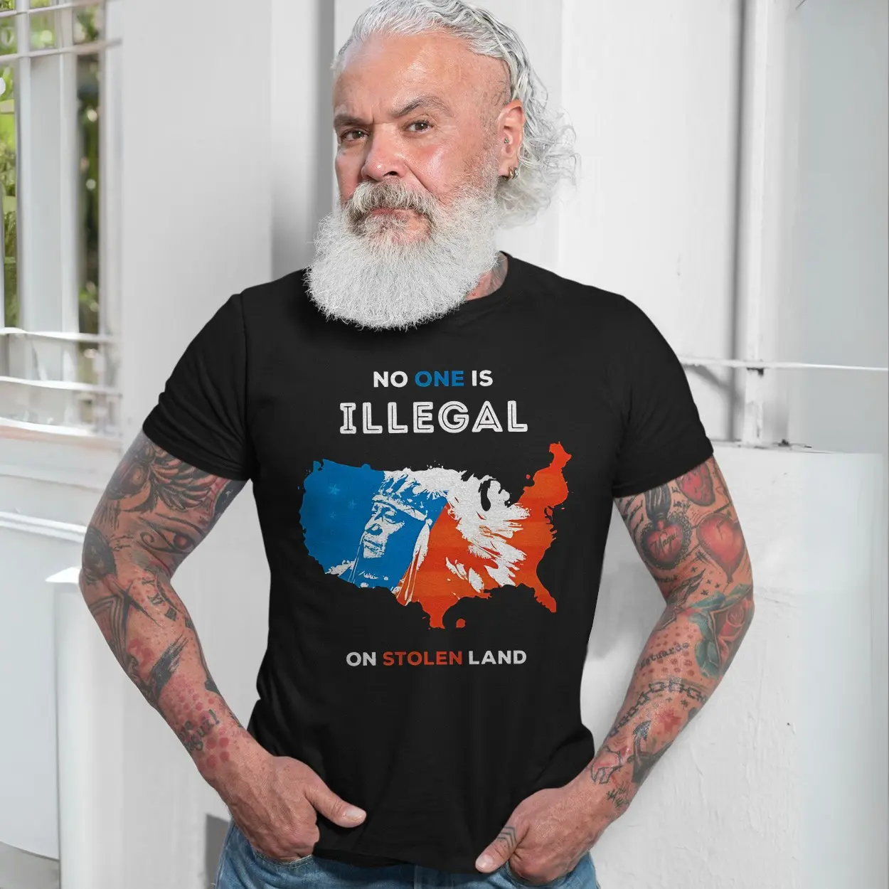 Fight for Justice – No One is Illegal on Stolen Land T-shirt 7 Fight for Justice E28093 No One is Illegal on Stolen Land T shirt 7.jpg