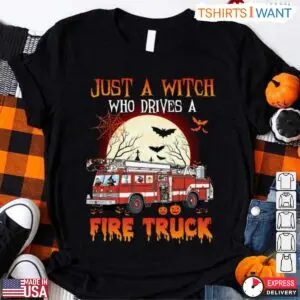 Firetruck Halloween Witch Moon T Shirt 1 1.jpg