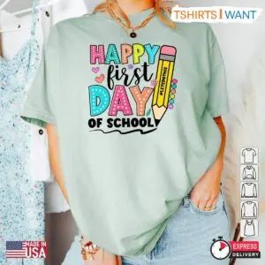 First Day of School Shirts for Mom, Kids, and Teachers - Perfect Natural Color Back to School Gifts 9 Untitled design 2