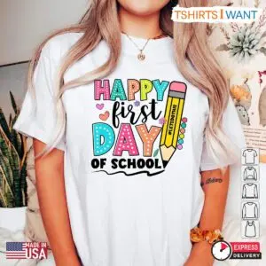 First Day of School Shirts for Mom, Kids, and Teachers - Perfect Natural Color Back to School Gifts 11 Untitled design 4