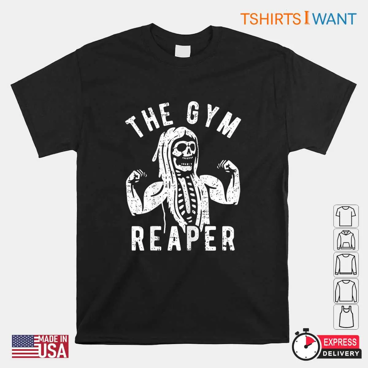 Fitness Halloween Costume: Gym Reaper Skeleton Workout Halloween Shirt 1 Fitness Halloween Costume Gym Reaper Workout Tee 1 1.jpg