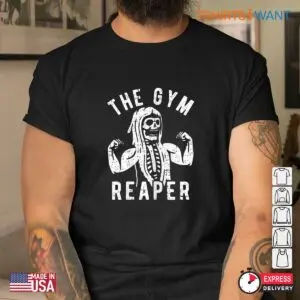 Fitness Halloween Costume: Gym Reaper Skeleton Workout Halloween Shirt 8 Fitness Halloween Costume Gym Reaper Workout Tee 4 1.jpg