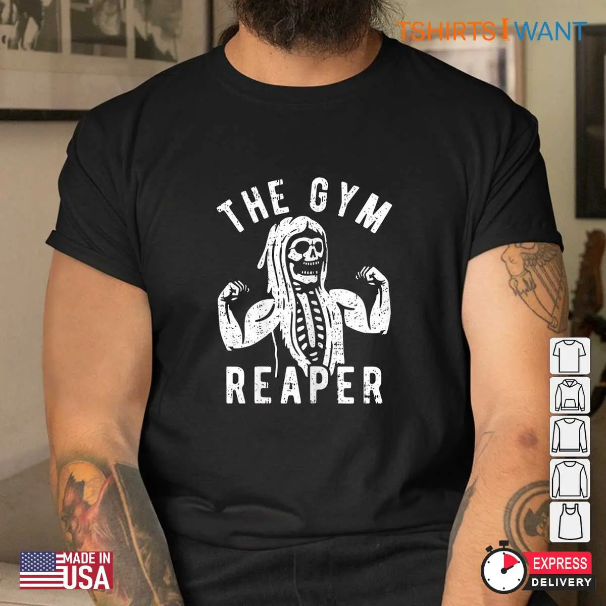Fitness Halloween Costume: Gym Reaper Skeleton Workout Halloween Shirt 11 Skeleton Workout Halloween Costume Shirt