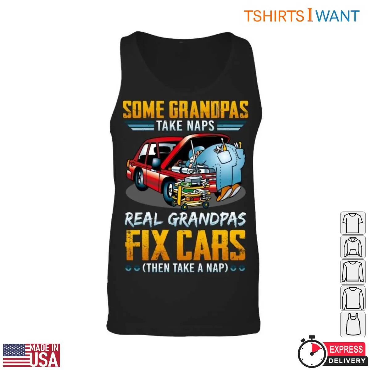 Fix Car T Shirt Grandpas Car Repair Nap Time Tee 3 1.jpg