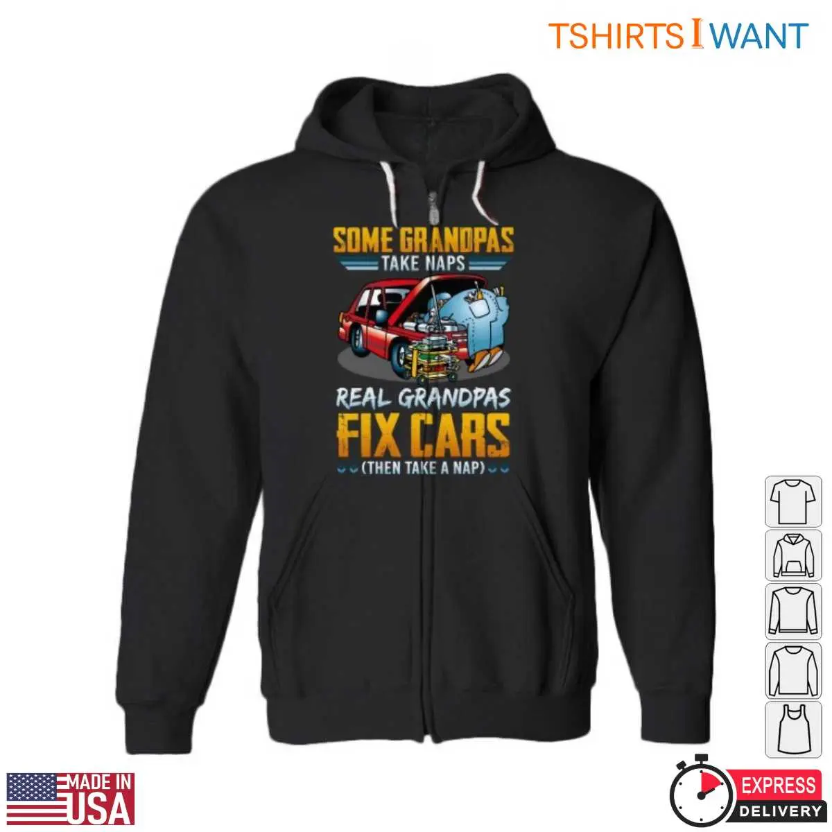 Fix Car T Shirt Grandpas Car Repair Nap Time Tee 6 1.jpg
