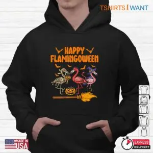 Flamingo Halloween Shirt: Happy Flamingoween Witch Pumpkin Mummy Flamingo Tee 9 Flamingo Halloween Shirt Flamingoween Witch Tee 4 1.jpg