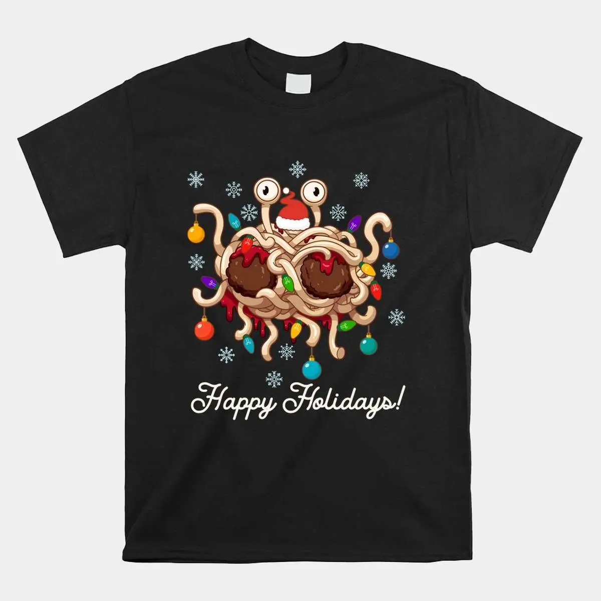 Flying Spaghetti Monster FSM Christmas Shirt - Pastafarian Holiday Tee 10 Flying Spaghetti Monster Christmas FSM Shirt 1