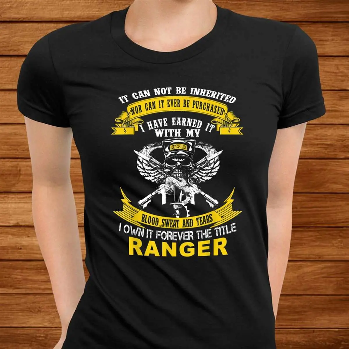 Forever Title US Army Ranger Veteran Shirt 9 Forever Title US Army Ranger Veteran Shirt Front View