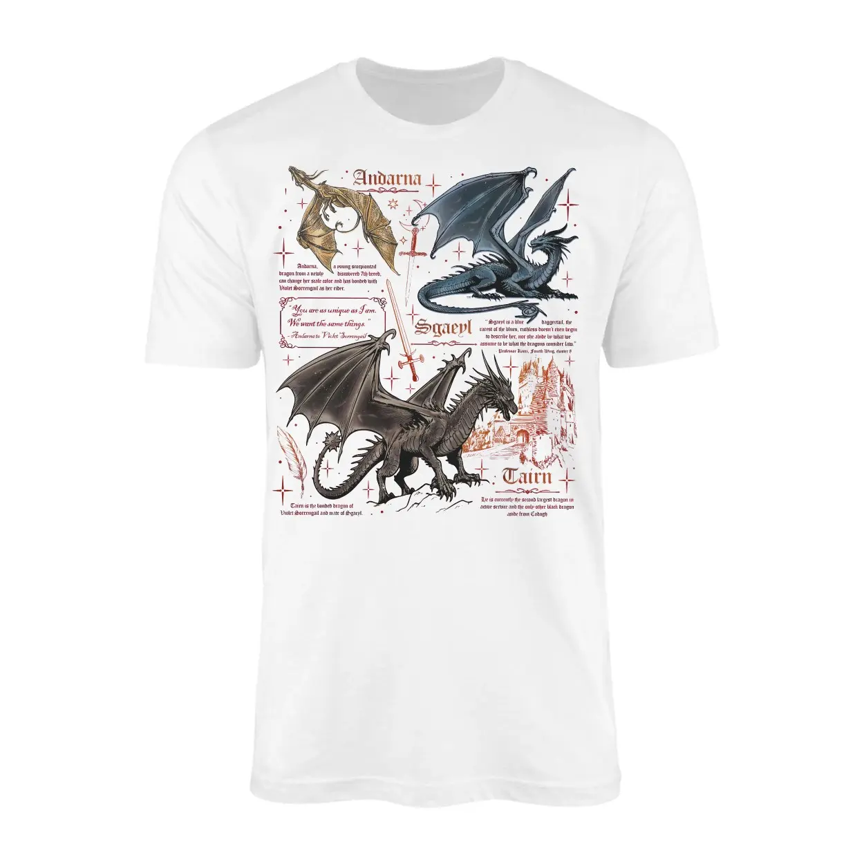 Fourth Wing Tairn and Andarna Dragon Rider Book Lover T-Shirt 1 Fourth Wing Tairn and Andarna Dragon Rider Book Lover T Shirt 1 1.jpg