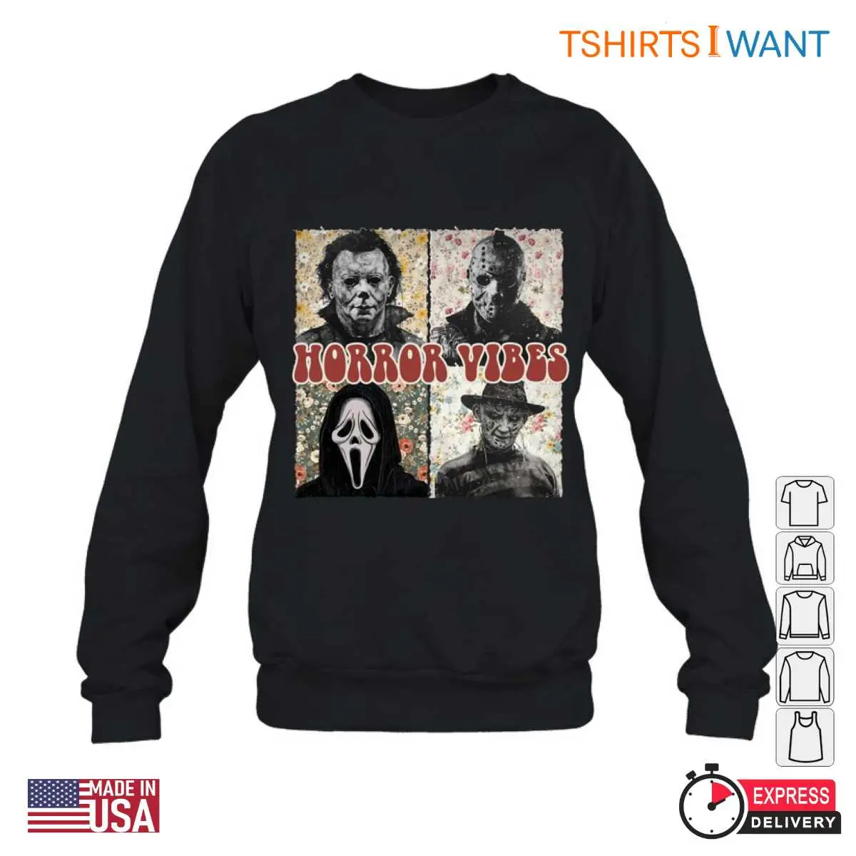 Freddy Krueger Jason Michael Myers Horror Vibes T Shirt 1 1.jpg