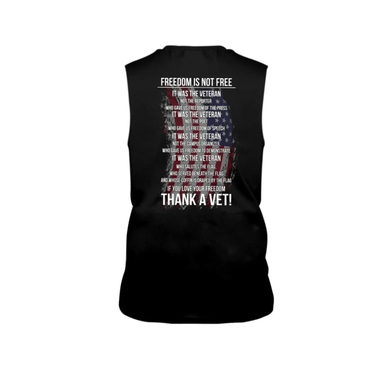 Freedom is Not Free Shirt Thank a Vet on Veterans Day with Patriotic American Flag Design 4