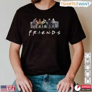 Friends Halloween T-Shirt – Horror Movie Characters Mashup Graphic Tee 8 Friends Halloween T Shirt Horror Movie Characters Mashup Graphic Tee 3 1 1.jpg