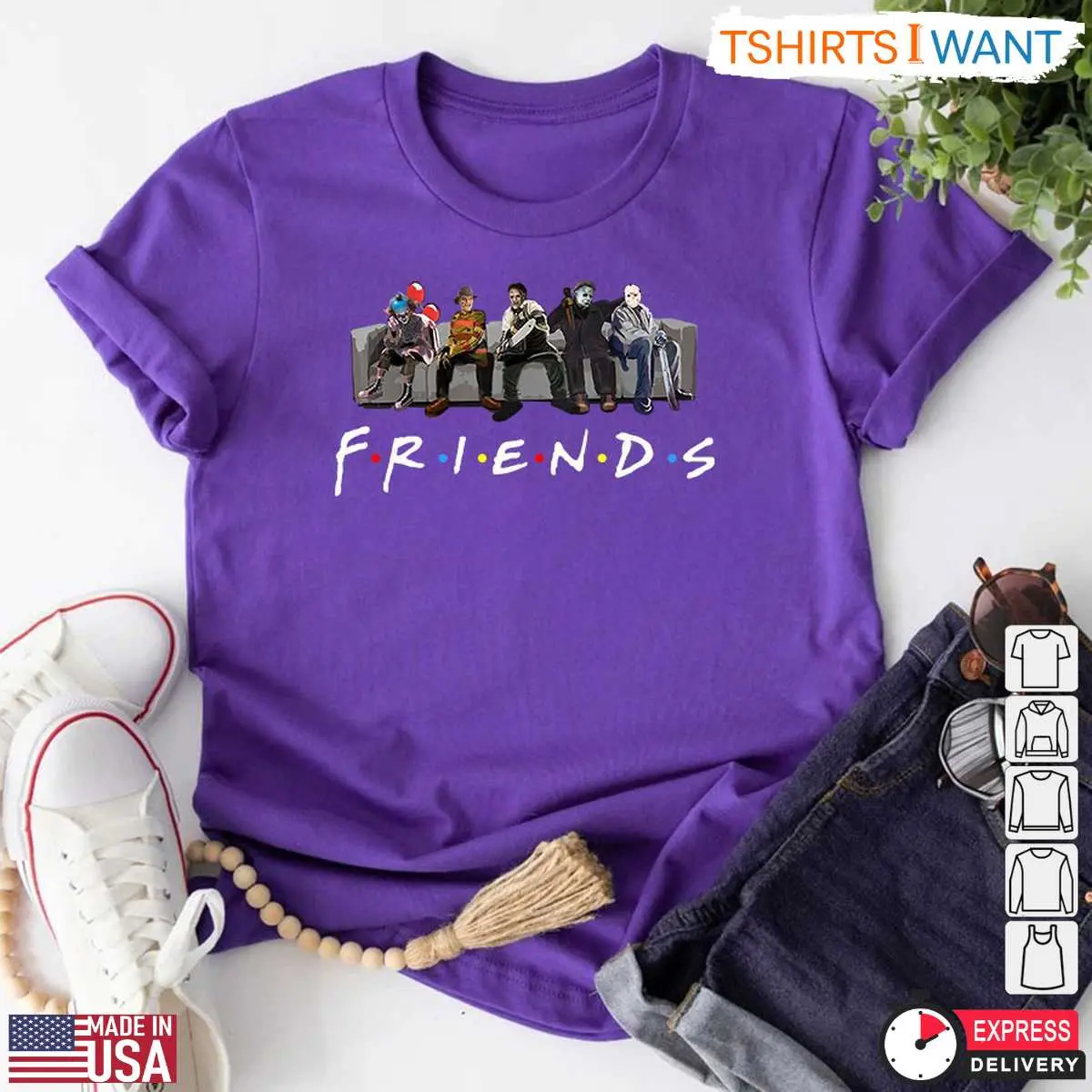 Friends Halloween T-Shirt – Horror Movie Characters Mashup Graphic Tee 5 Friends Halloween T Shirt Horror Movie Characters Mashup Graphic Tee 5 1 1.jpg