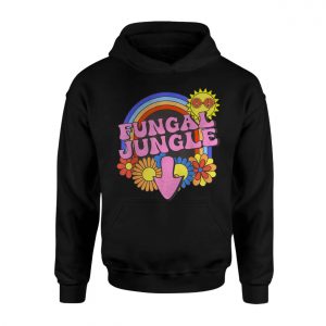 Fungal Jungle T shirt E28093 Retro Hippie Rainbow Flower Power Psychedelic Tee 2.jpg