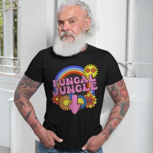 Fungal Jungle T shirt E28093 Retro Hippie Rainbow Flower Power Psychedelic Tee 7.jpg