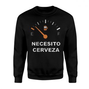 Funny Beer T shirt E28093 Necesito Cerveza Fuel Gauge Graphic Tee 3.jpg