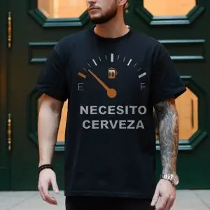 Funny Beer T-shirt – Necesito Cerveza Fuel Gauge Graphic Tee 10 Funny Beer T shirt E28093 Necesito Cerveza Fuel Gauge Graphic Tee 4.jpg