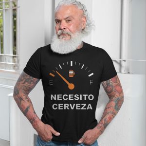 Funny Beer T shirt E28093 Necesito Cerveza Fuel Gauge Graphic Tee 7.jpg