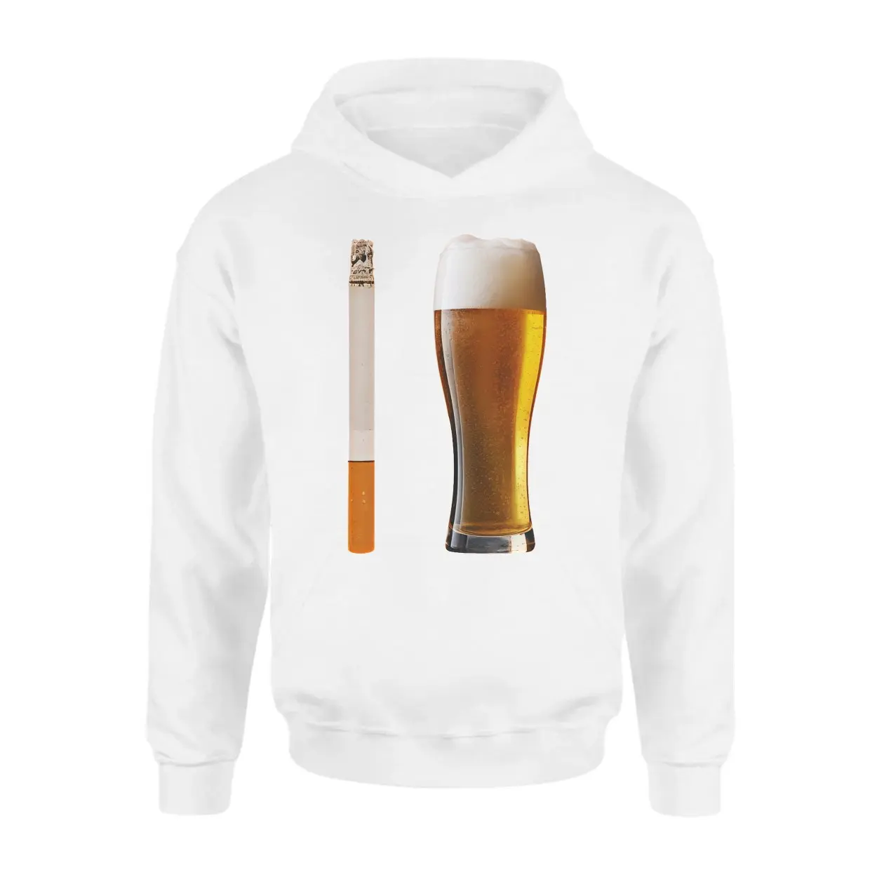 Funny Beer and a Cigarette T Shirt Dad Joke Bar Party Gift 2 1.jpg