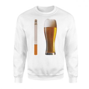 Funny Beer and a Cigarette T Shirt Dad Joke Bar Party Gift 3 1.jpg