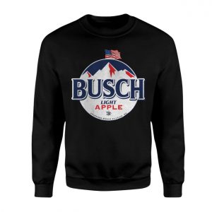 Funny Busch Light Apple Beer T Shirt Country Drinking Party Tee 3 1.jpg