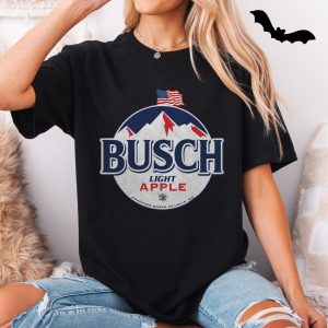 Funny Busch Light Apple Beer T Shirt Country Drinking Party Tee 5 1.jpg