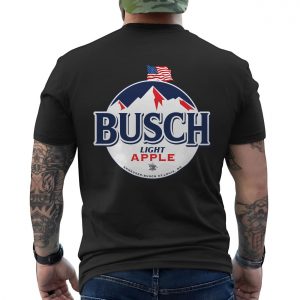 Funny Busch Light Apple Beer T Shirt Country Drinking Party Tee 6 1.jpg