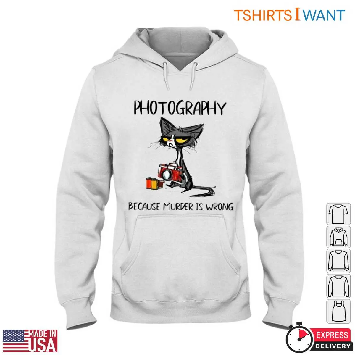 Funny Cat Photography Humorous Camera Lover Cat T Shirt 4 1.jpg