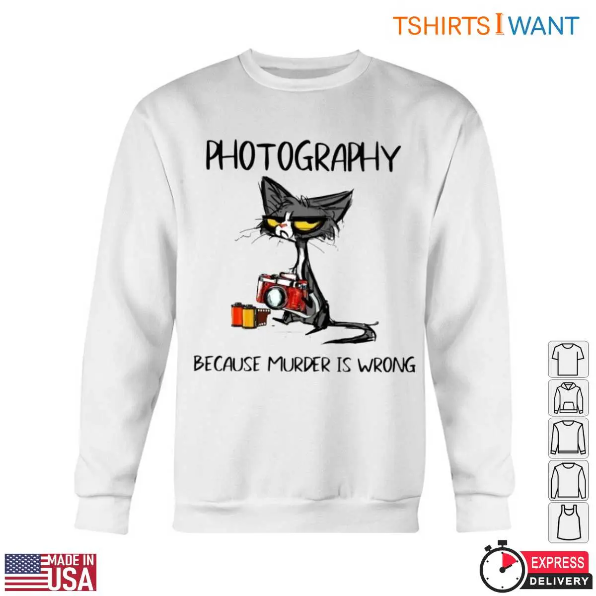Funny Cat Photography Humorous Camera Lover Cat T Shirt 5 1.jpg