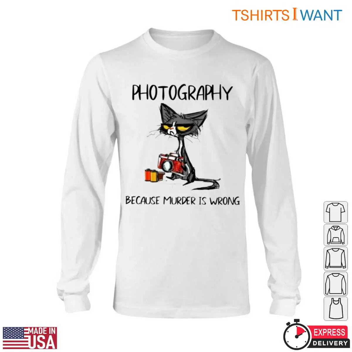 Funny Cat Photography Humorous Camera Lover Cat T Shirt 6 1.jpg