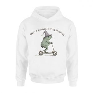 Funny Frog Wizard Scooter T Shirt E28093 Off to Commit Tomfoolery 2.jpg
