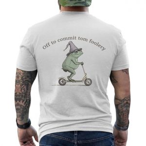 Funny Frog Wizard Scooter T Shirt E28093 Off to Commit Tomfoolery 6.jpg