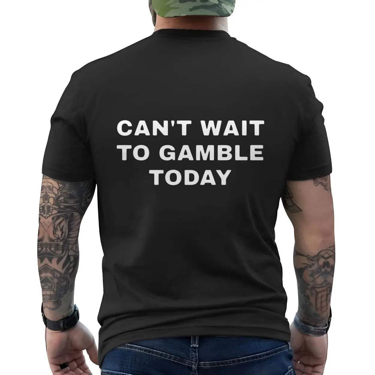 Funny Gambling T shirt E28093 Cant Wait to Gamble Today Tee 6.jpg