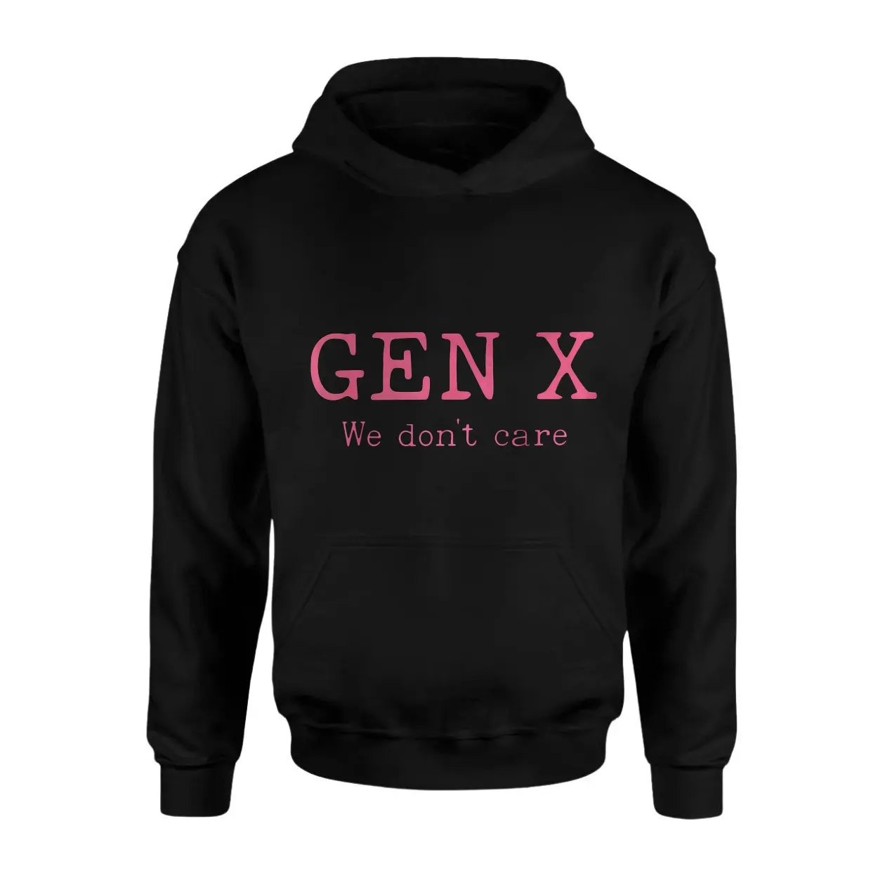 Funny Gen X T Shirt E28093 We Dont Care Retro Pink Tee 2.jpg