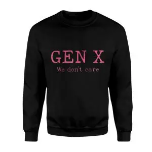 Funny Gen X T-Shirt – We Don’t Care Retro Pink Tee 9 Funny Gen X T Shirt E28093 We Dont Care Retro Pink Tee 3.jpg