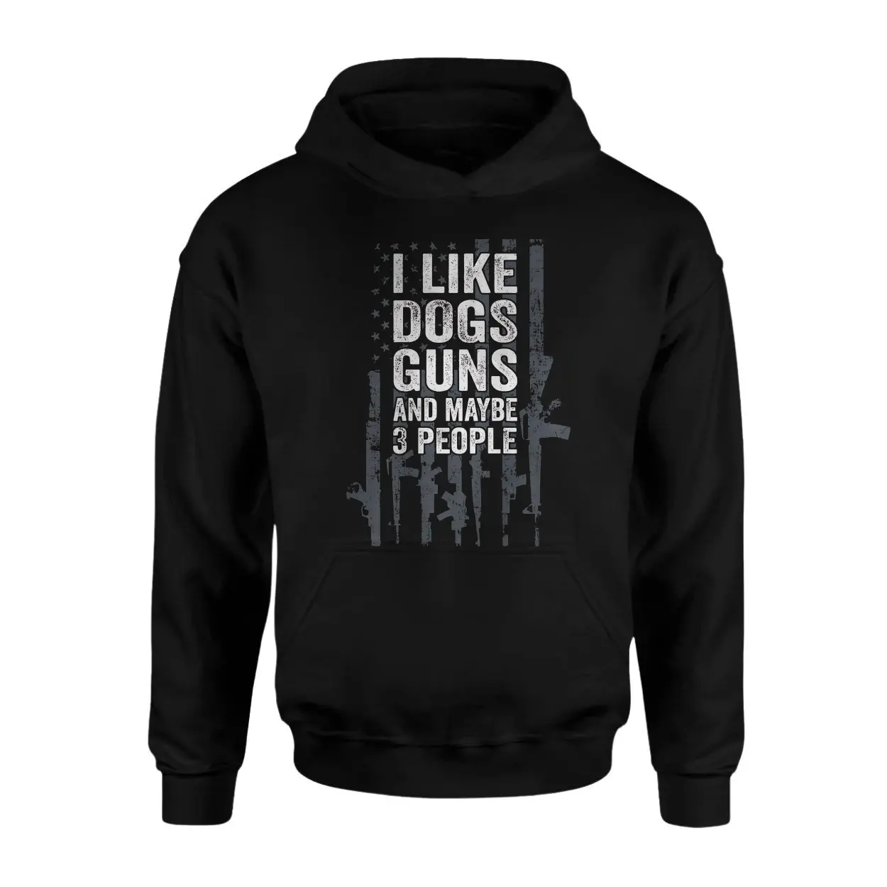 Funny Gun Lover T shirt E28093 I Like Dogs Guns and Maybe 3 People 2.jpg