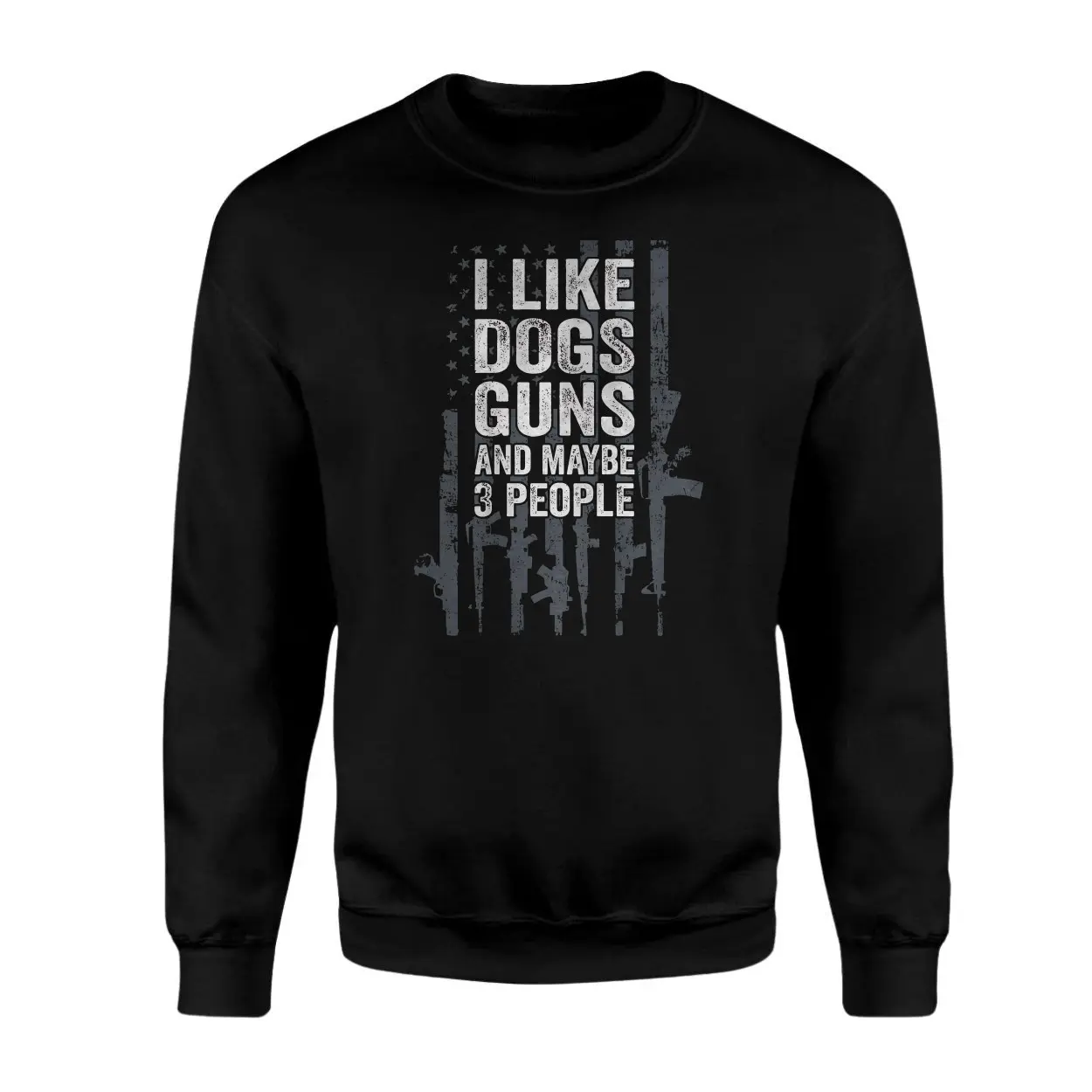Funny Gun Lover T shirt E28093 I Like Dogs Guns and Maybe 3 People 3.jpg
