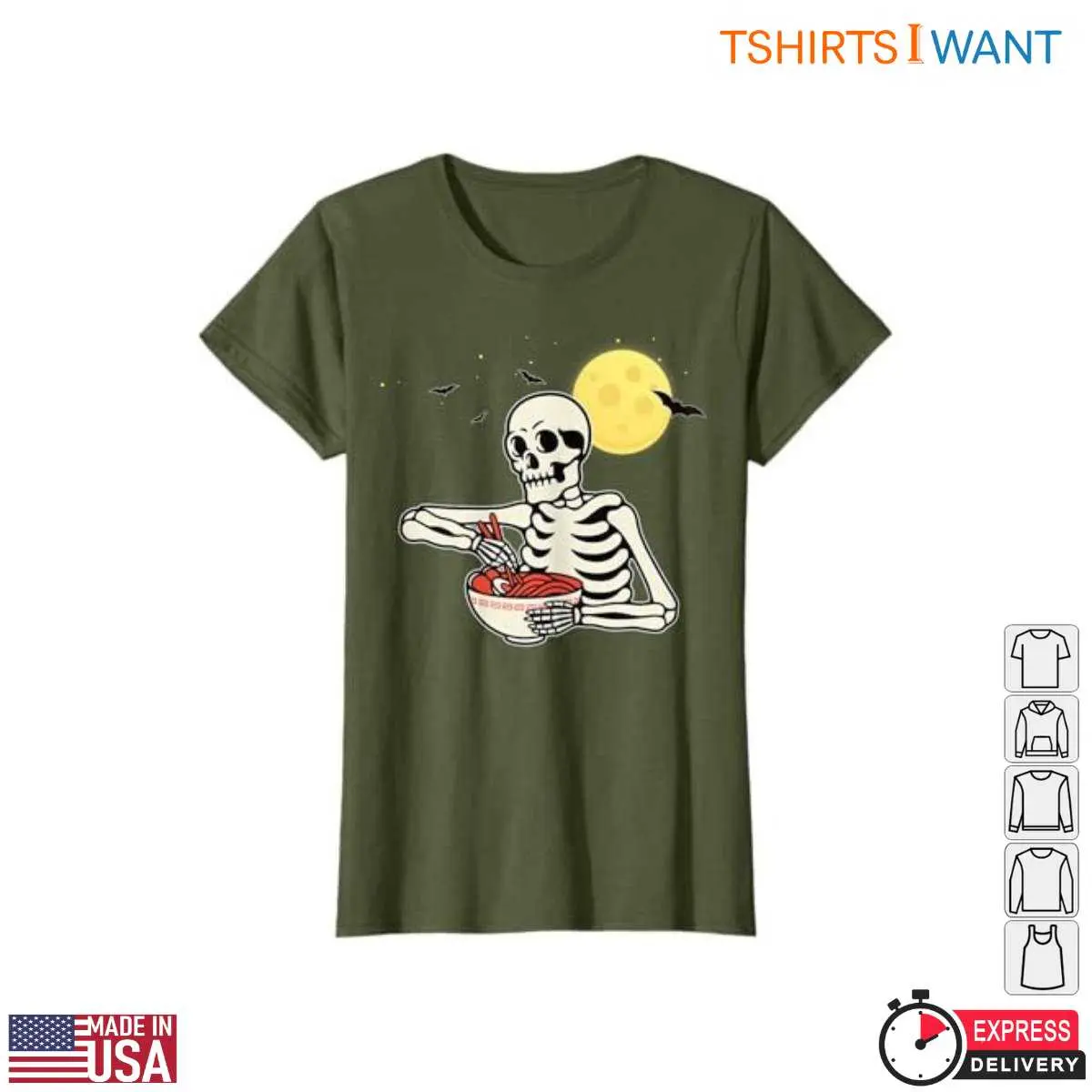 Funny Halloween Skeleton Ramen Party T Shirt 3 1.jpg