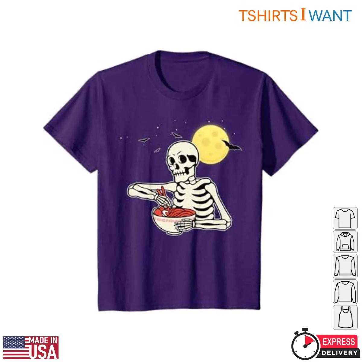 Funny Halloween Skeleton Ramen Party T Shirt 5 1.jpg