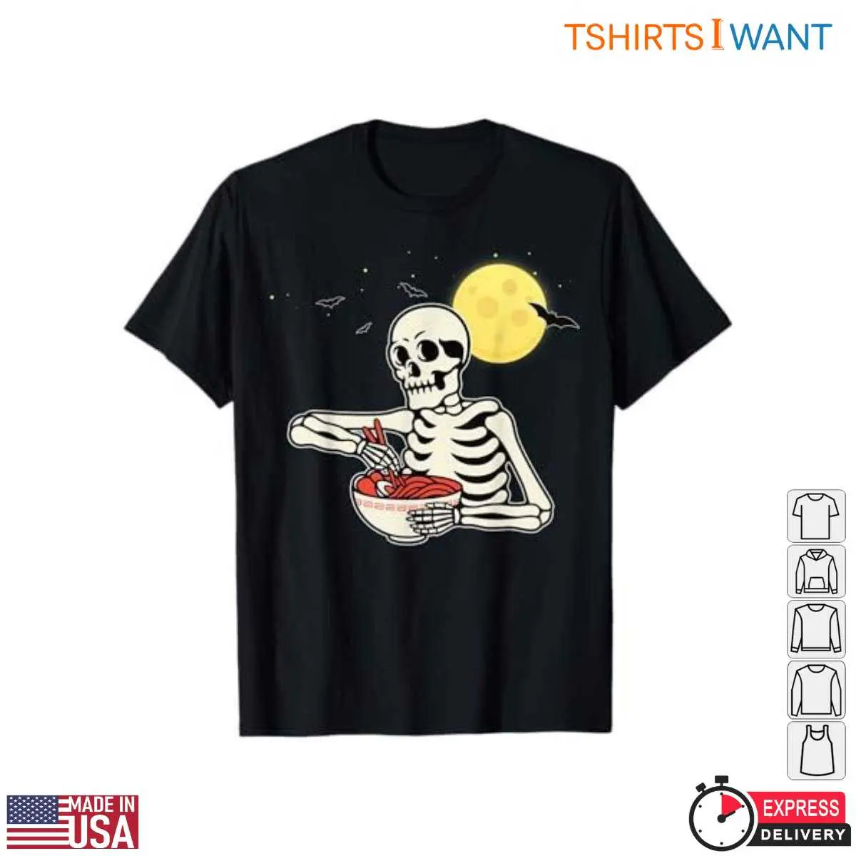 Funny Halloween Skeleton Ramen Party T Shirt 7 1.jpg