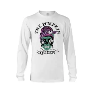 The Pumpkin Queen Shirts- Funny Halloween Skeleton Tee 9 Funny Halloween Skeleton Shirt The Pumpkin Queen Design for Halloween Lovers 4