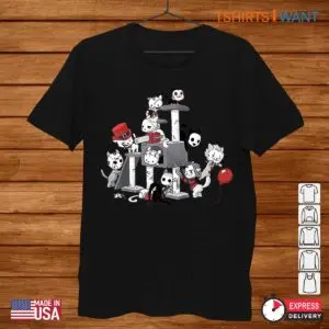 Funny Halloween Tops Horror Movie Cat Tee 1 1.jpg