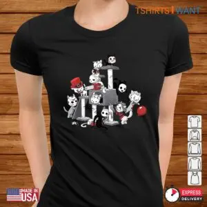 Funny Halloween Tops: Horror Movies Cat Funny Halloween Costume Tee 6 Funny Halloween Tops Horror Movie Cat Tee 3 1.jpg