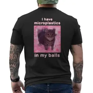Funny I Have Microplastics In My Balls Cat T-Shirt 12 Funny I Have Microplastics In My Balls Cat T Shirt 6 1.jpg