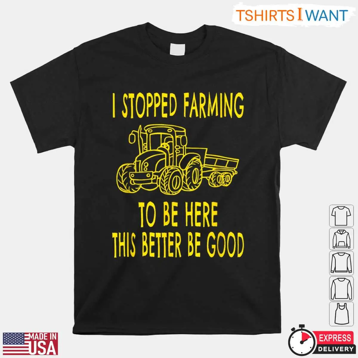 Funny I Stopped Farming Tractor Farmer Life T Shirt 1 1.jpg