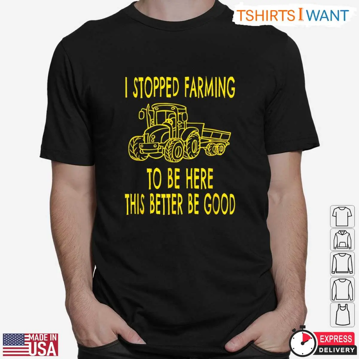 Funny I Stopped Farming Tractor Farmer Life T Shirt 2 1.jpg