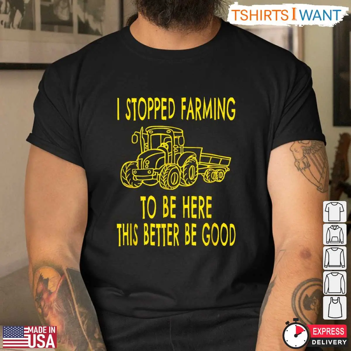 Funny I Stopped Farming Tractor Farmer Life T Shirt 4 1.jpg