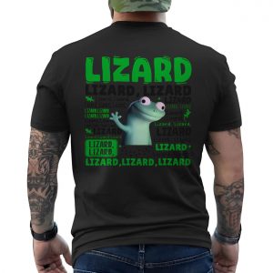 Funny Lizard T shirt E28093 Cute Meme Reptile Repeating Text Tee 8.jpg